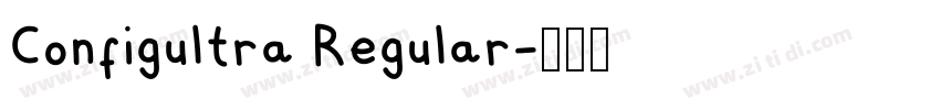Configultra Regular字体转换